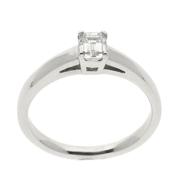 Ladies 18ct White Gold Diamond Engagement Ring - Size L - 0.40ct