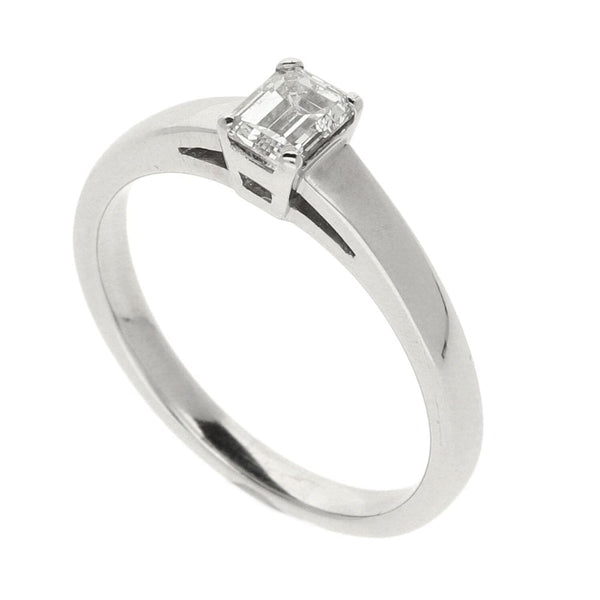 Ladies 18ct White Gold Diamond Engagement Ring - Size L - 0.40ct
