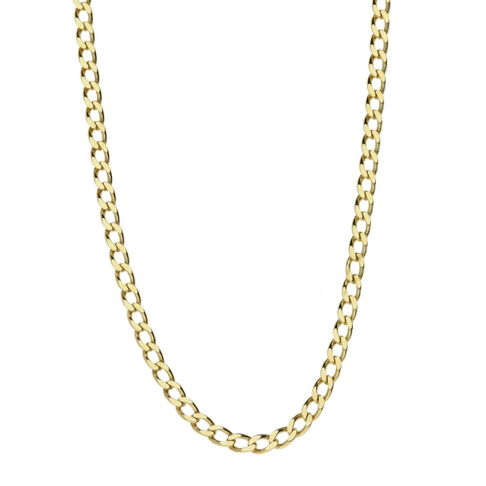 Ladies 9ct Yellow Gold Curb Chain - 22"