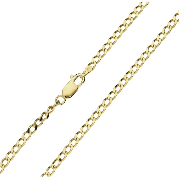 Ladies 9ct Yellow Gold Curb Chain - 22"