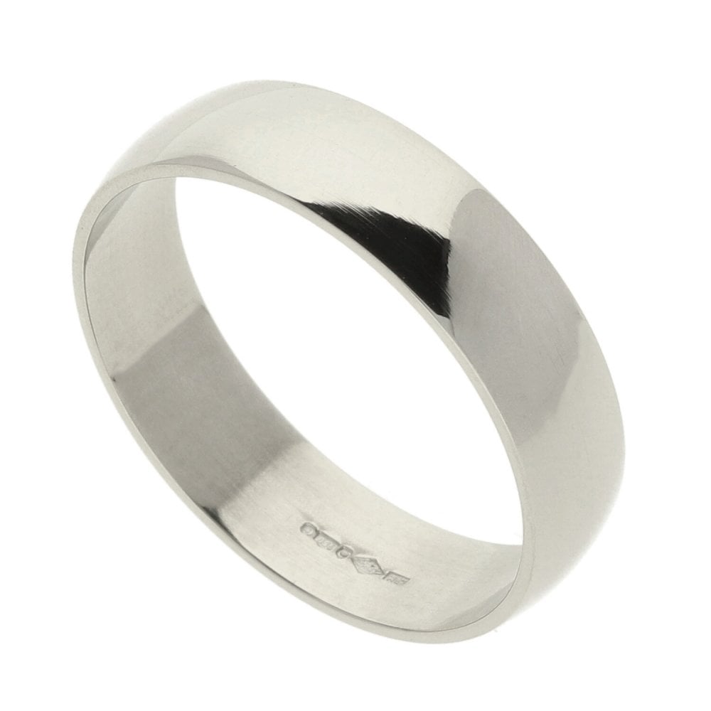 Gents Platinum Wedding Ring - Size R½ - 5mm