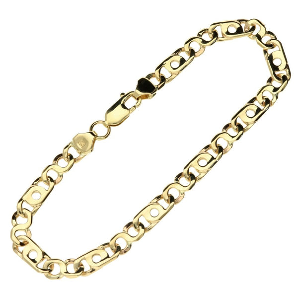 Men's 9ct Yellow Gold Fancy Link Bracelet - 11.9g