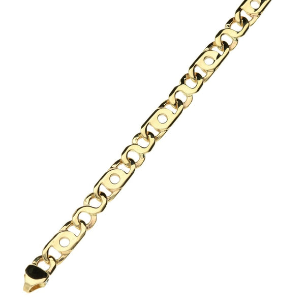 Men's 9ct Yellow Gold Fancy Link Bracelet - 11.9g