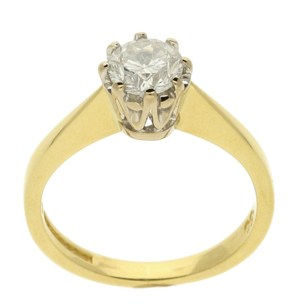 Ladies 18ct Yellow Gold Diamond Engagement Ring - 0.50ct