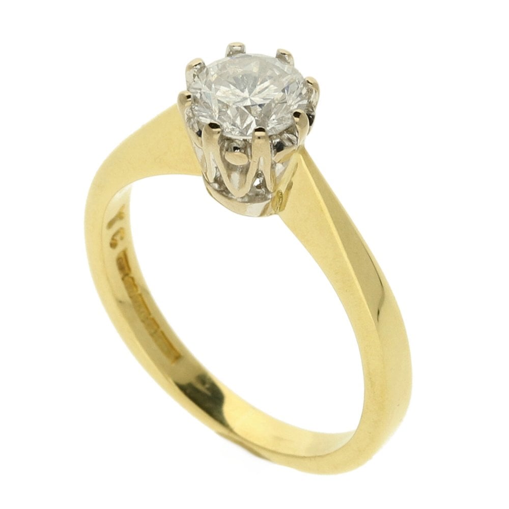 Ladies 18ct Yellow Gold Diamond Engagement Ring - 0.50ct