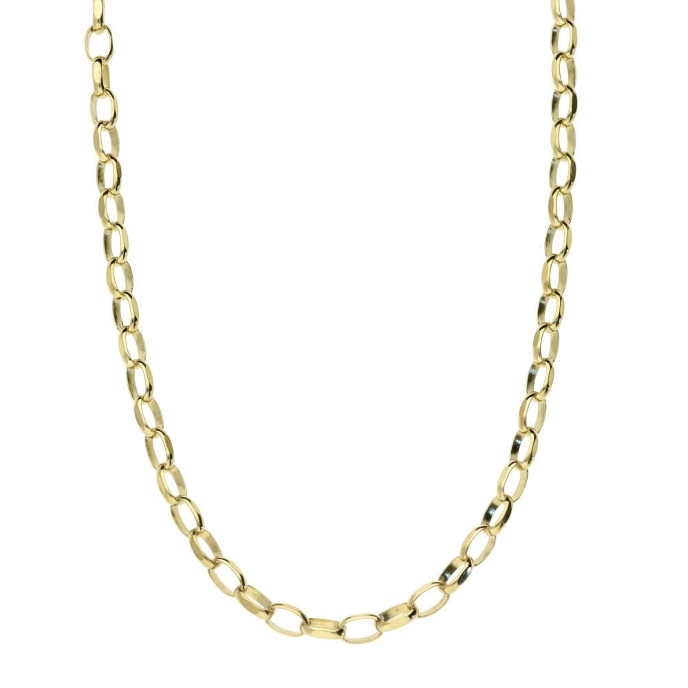 Men's 9ct Yellow Gold Belcher Chain - 26'' - 10.1g