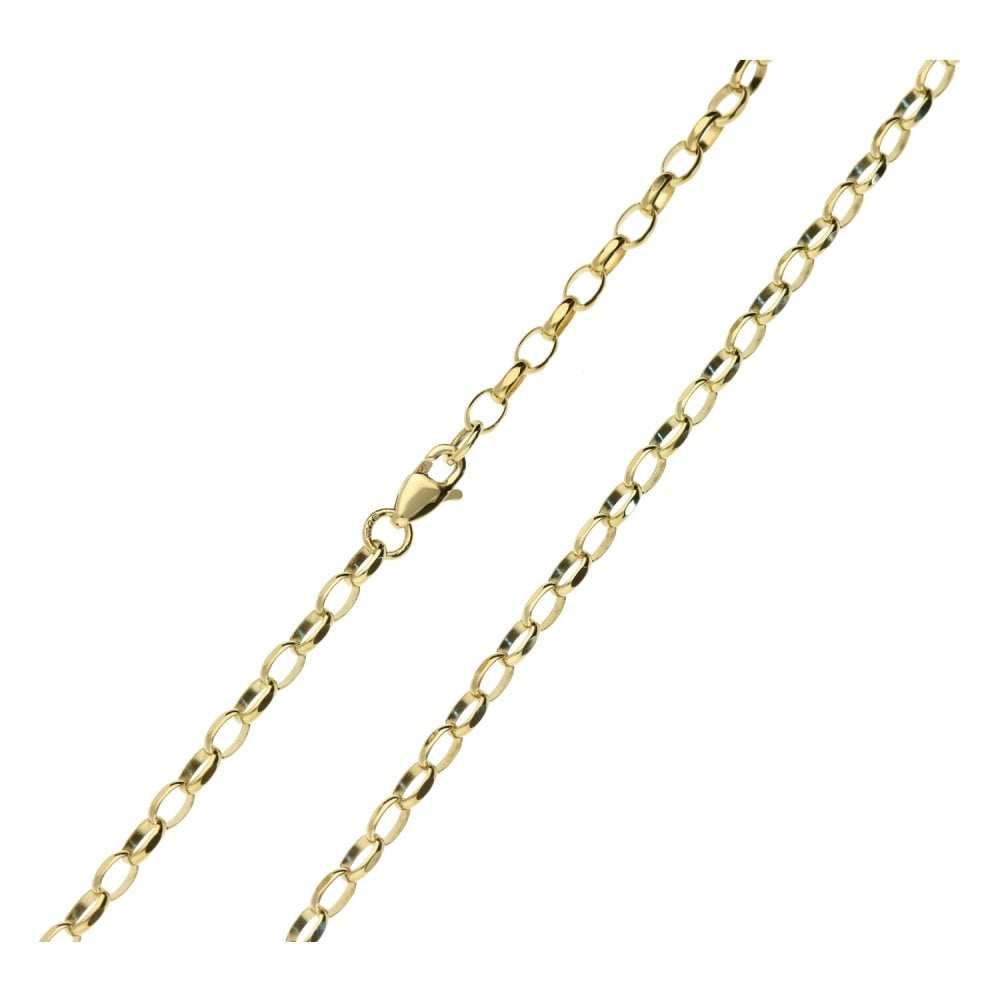 Men's 9ct Yellow Gold Belcher Chain - 26'' - 10.1g