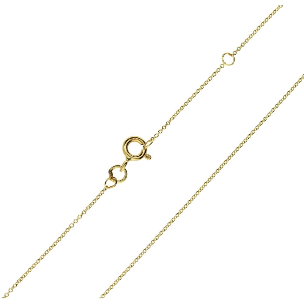 18ct Yellow Gold Ladies Fine Trace Chain - 18 inch