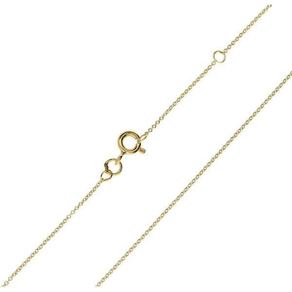 18ct Yellow Gold Ladies Fine Trace Chain - 18 inch