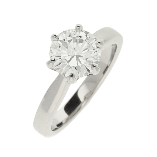1.71ct Diamond Platinum Engagement Ring - G - VS1