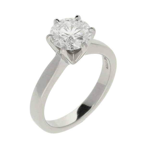 1.71ct Diamond Platinum Engagement Ring - G - VS1