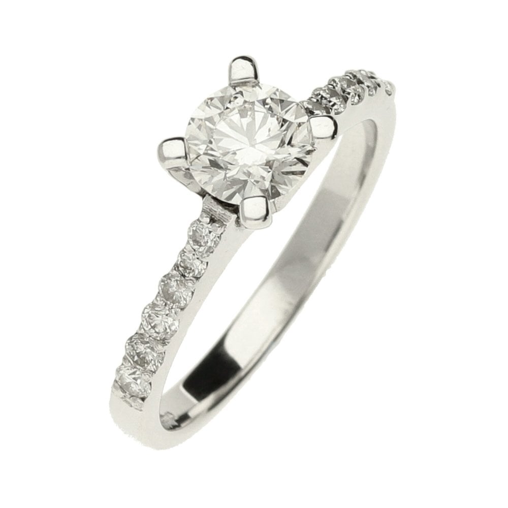 18ct White Gold Diamond Engagement Ring - 0.68ct