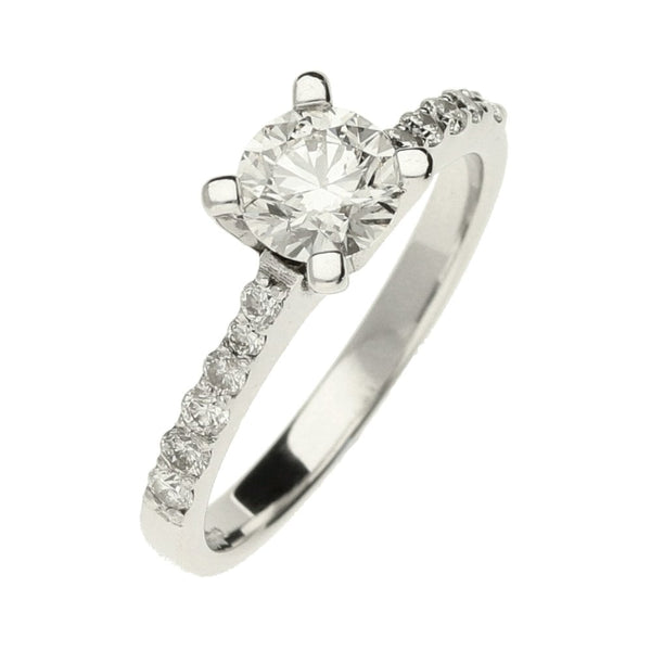 18ct White Gold Diamond Engagement Ring - 0.68ct