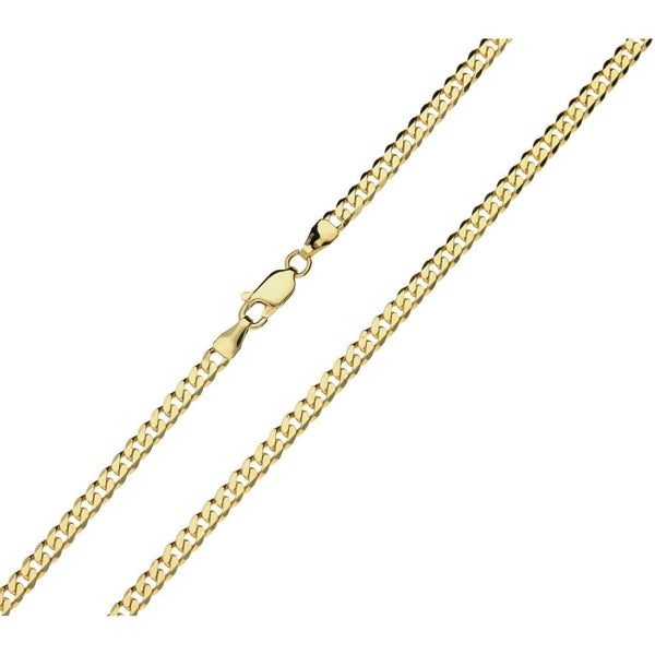 Ladies 9ct Yellow Gold Curb Chain - 20'' - 12.5g