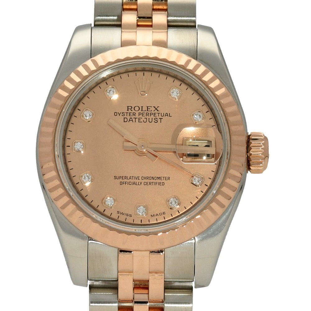 Datejust 179171 - Rose Gold & Steel - Diamond Dial - 2006