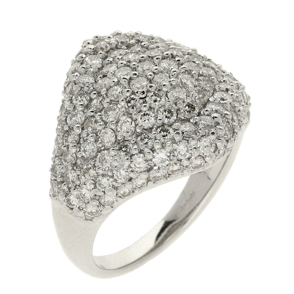 18ct White Gold 2.61ct Modern Cluster Ring