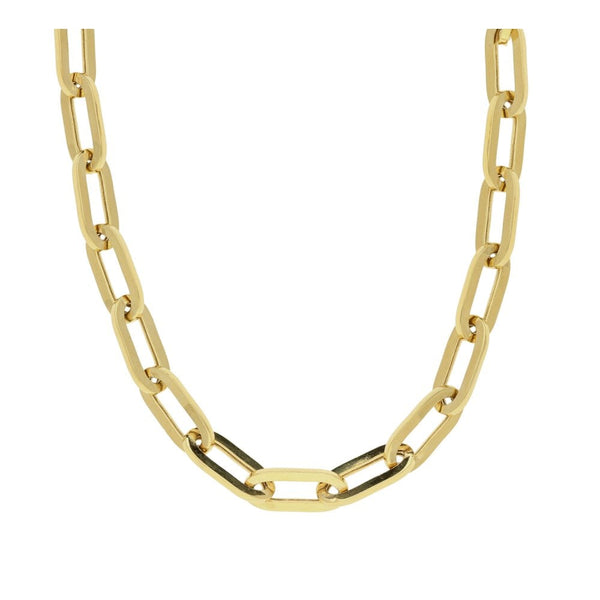 9ct Yellow Gold Hollow Chain - 20" - 8.8g