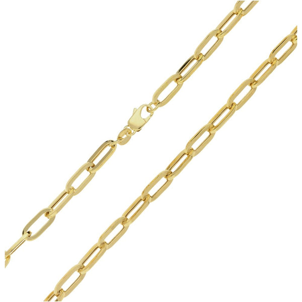 9ct Yellow Gold Hollow Chain - 20" - 8.8g