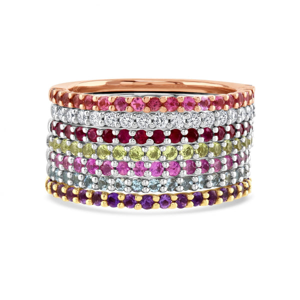 Ladies 18ct Yellow Gold Diamond Half Eternity Ring