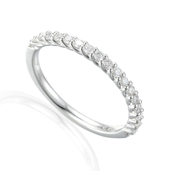 Ladies 18ct White Gold Diamond Half Eternity Ring