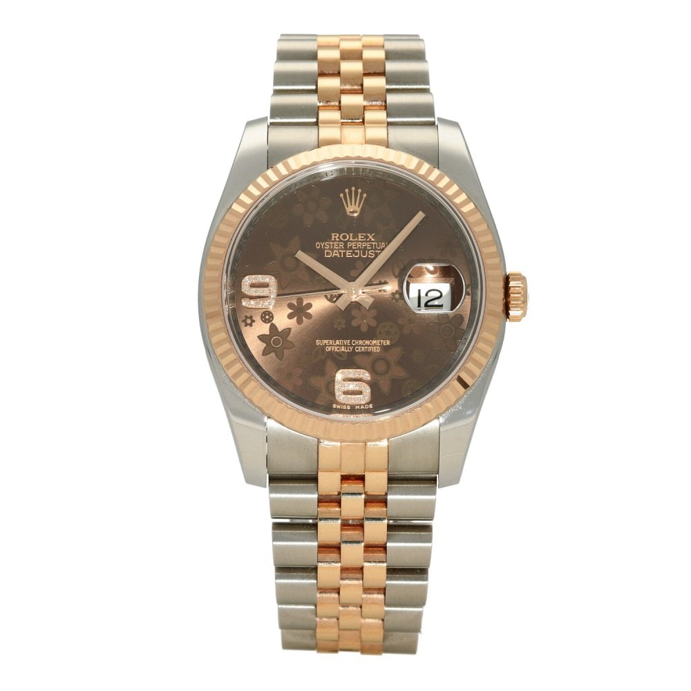 Datejust 116231 - Chocolate Floral Dial - 2015