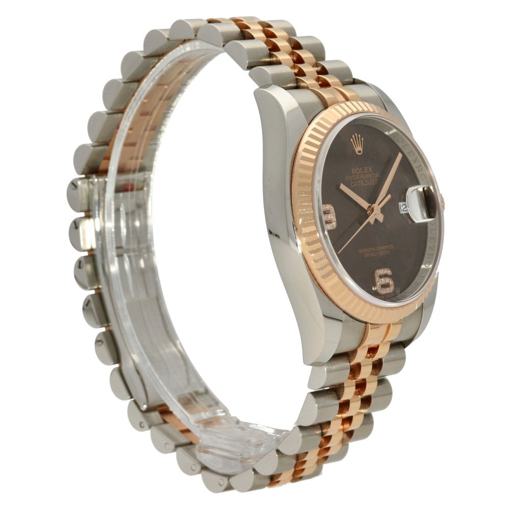 Datejust 116231 - Chocolate Floral Dial - 2015