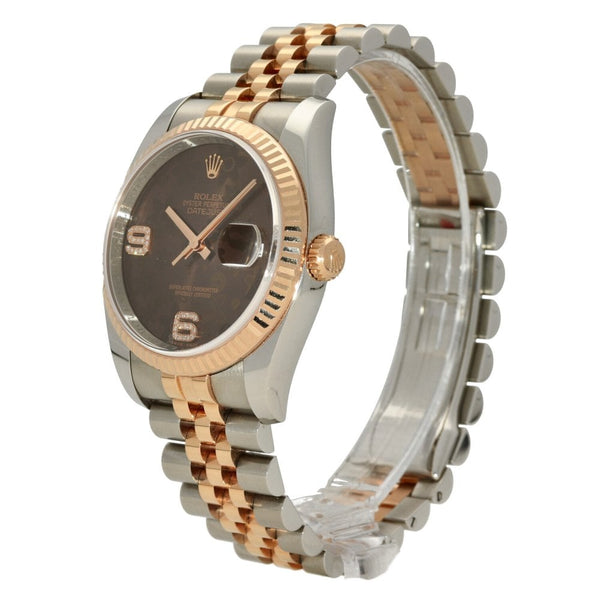 Datejust 116231 - Chocolate Floral Dial - 2015
