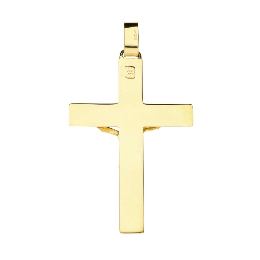 Gents 9ct Yellow Gold Crucifix - 4.7g