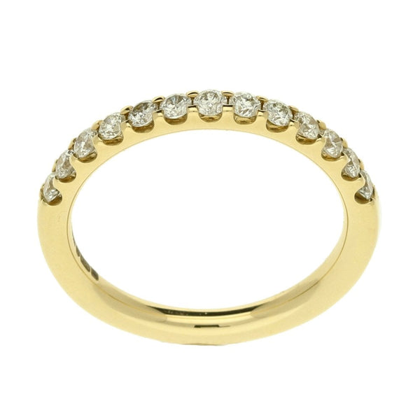 Ladies 18ct White Gold Diamond Half Eternity Ring - 0.50ct