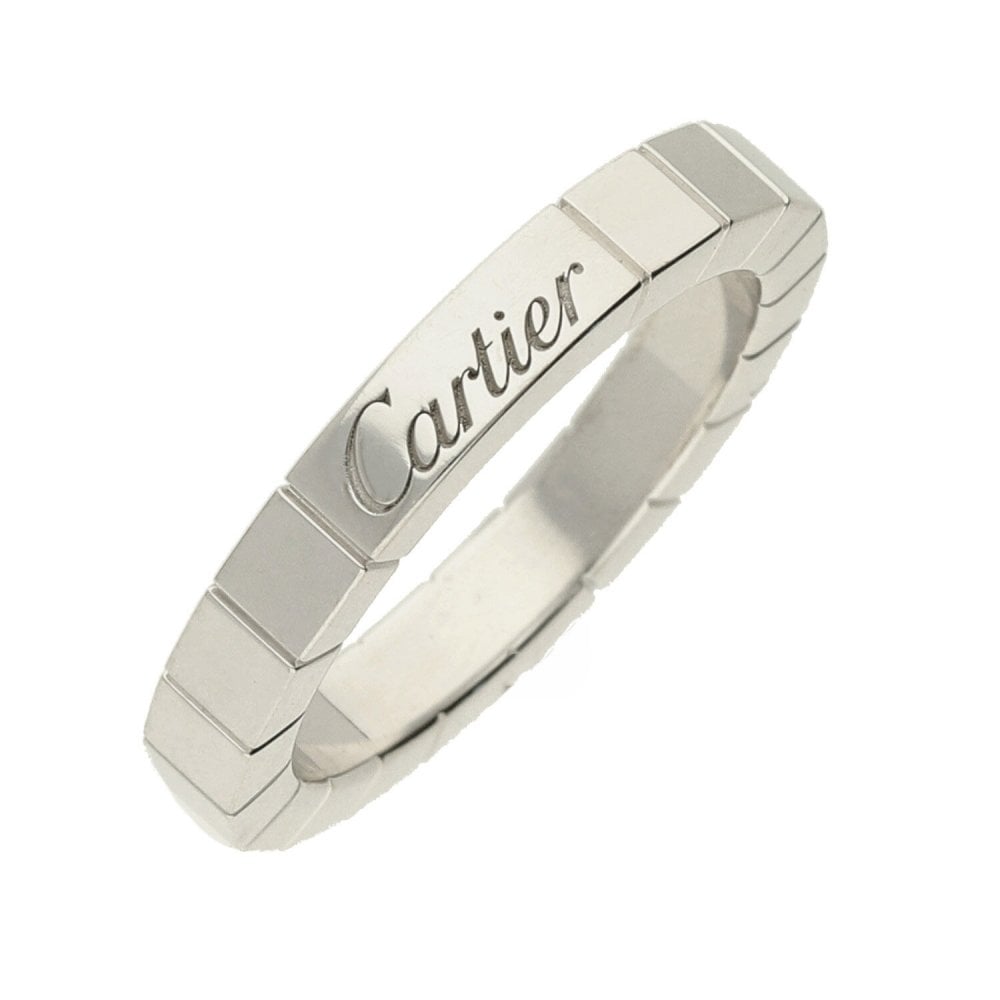 18ct White Gold Cartier Lanières Ring - Size K - 6.2g