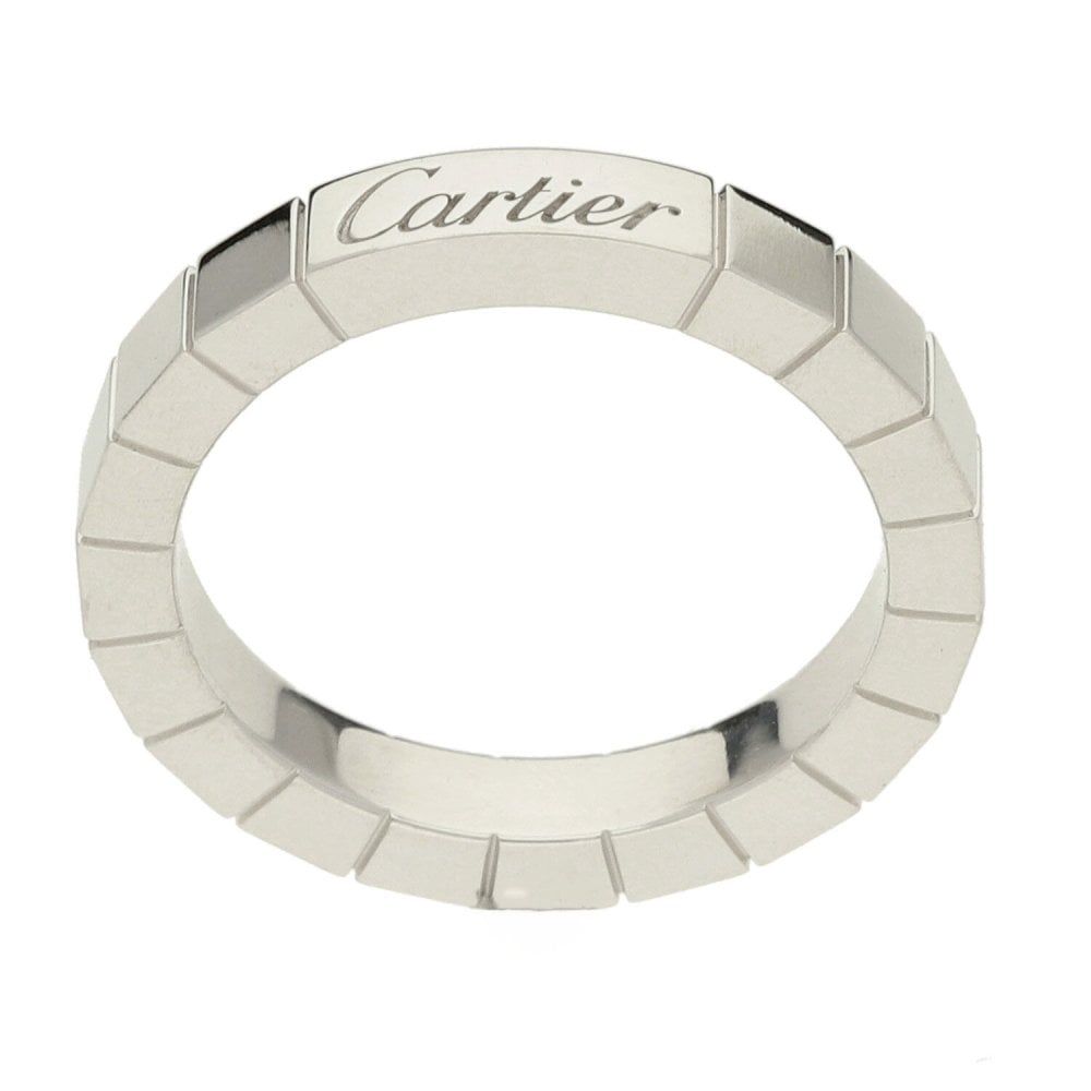 18ct White Gold Cartier Lanières Ring - Size K - 6.2g