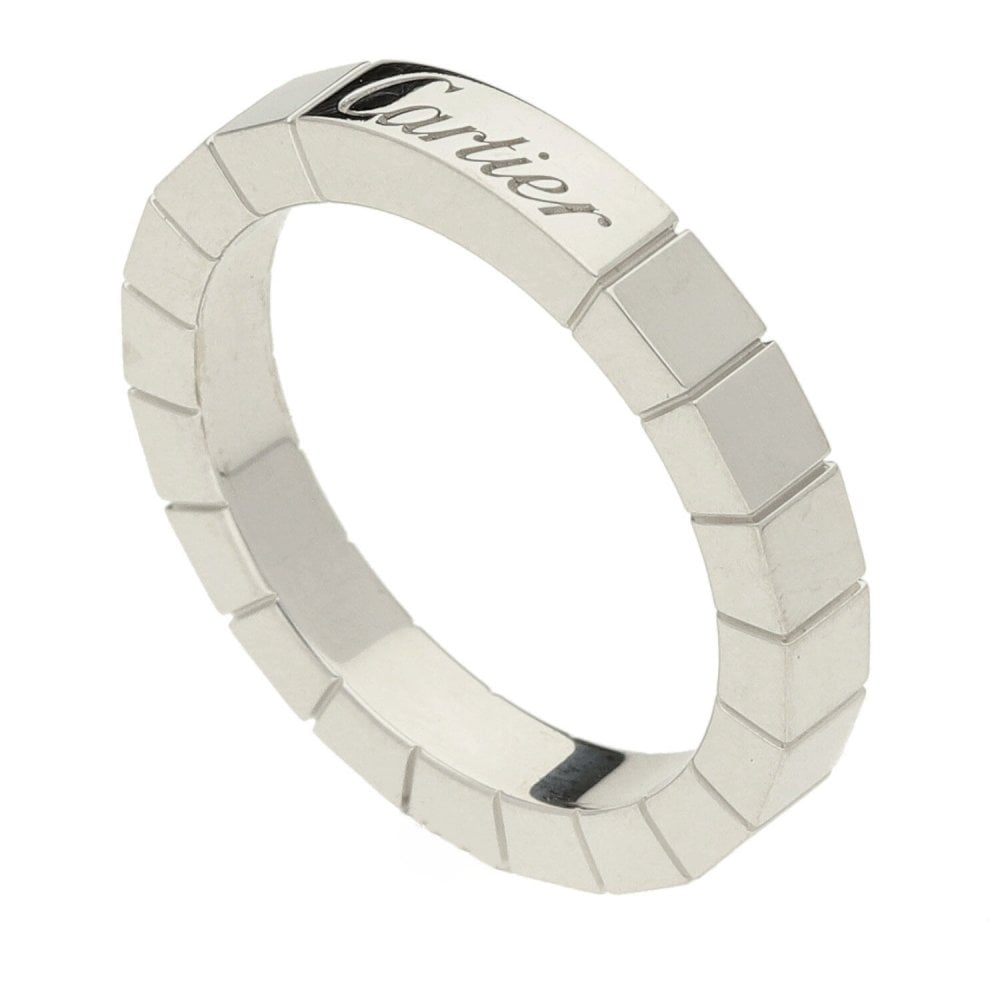 18ct White Gold Cartier Lanières Ring - Size K - 6.2g