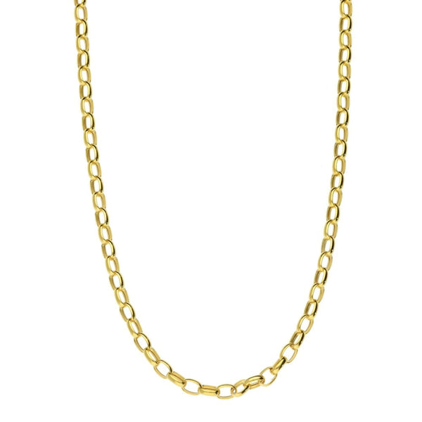 Ladies 9ct Yellow Gold Belcher Chain - 18"