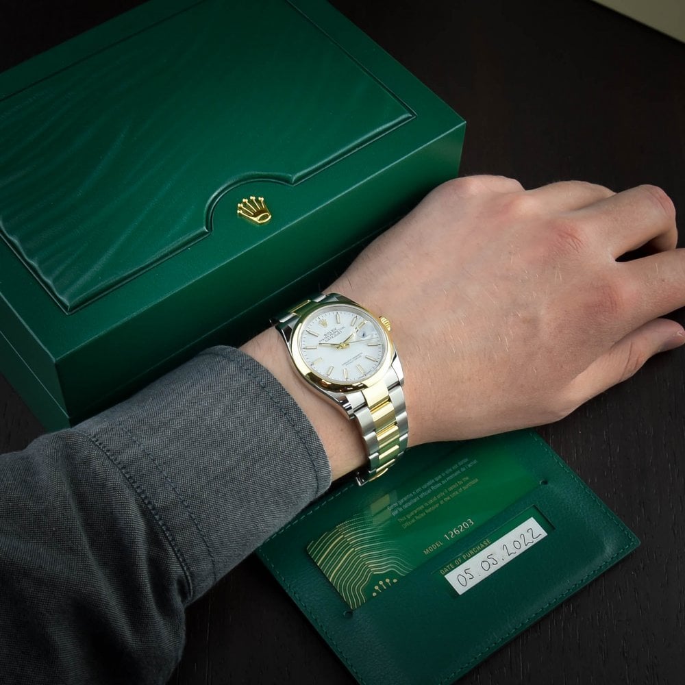 Datejust 126203 - Mens Watch - White Dial  - 2022
