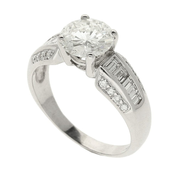 Ladies 18ct White Gold Diamond Engagement Ring - 1.87ct