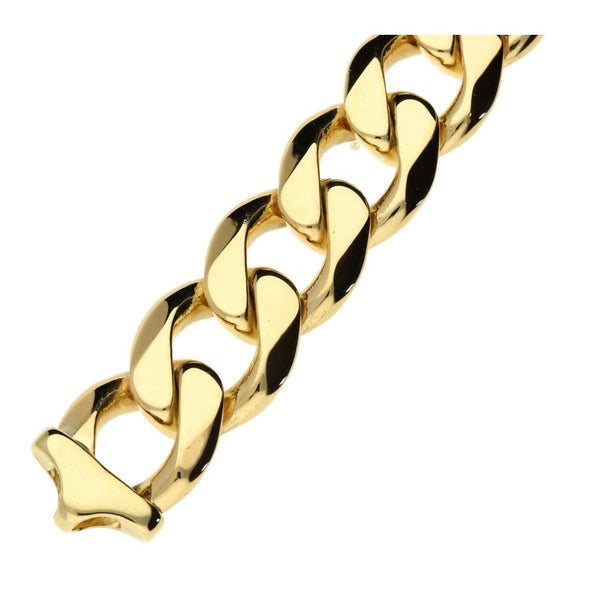 Mens 9ct Yellow Gold Extra Heavy Curb Bracelet - 10" - 180.5g