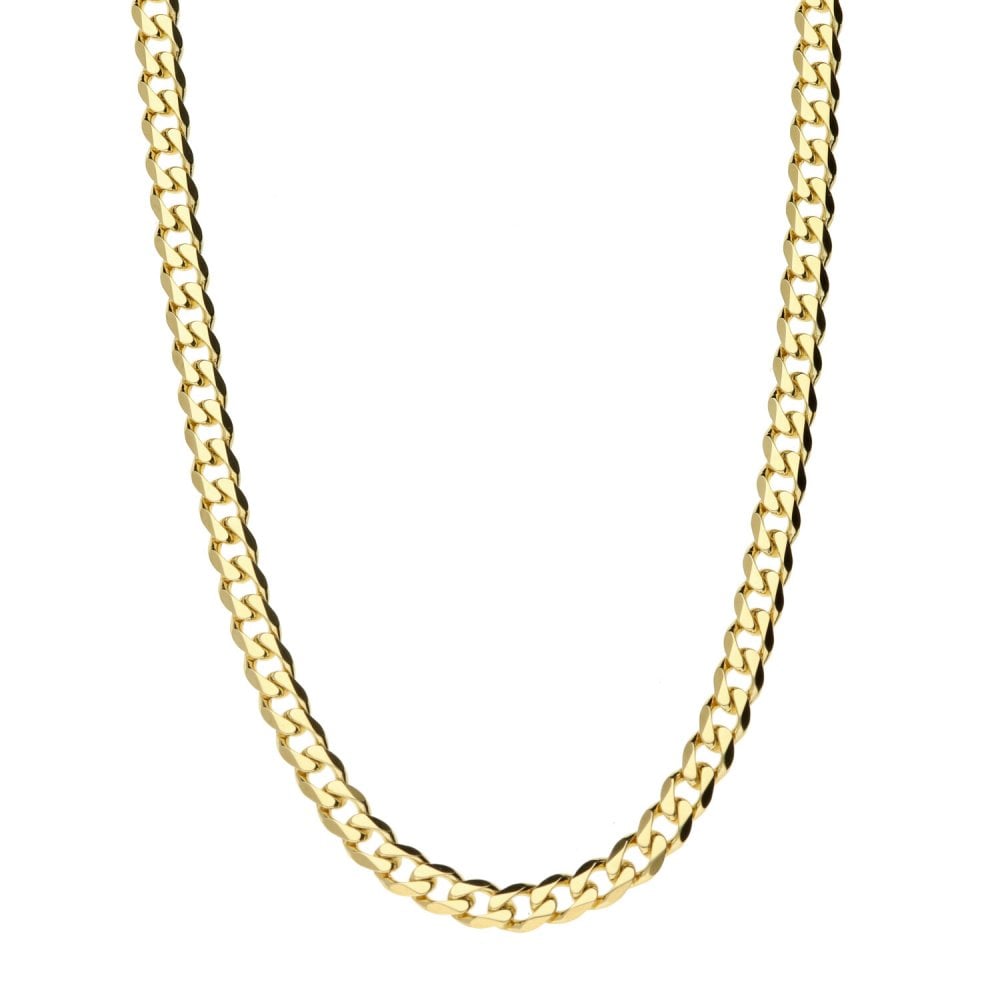 Ladies 9ct Yellow Gold Curb Chain - 16"