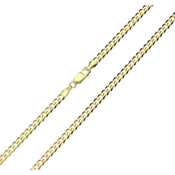 Ladies 9ct Yellow Gold Curb Chain - 16"