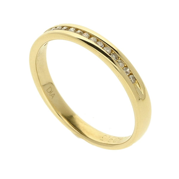 Ladies 18ct Yellow Gold Diamond Set Eternity Ring - 0.15ct