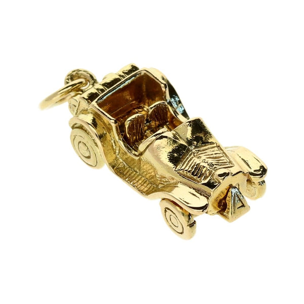 9ct Yellow Gold Motor Car Charm - 27x8x11mm - 6.6g