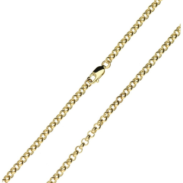 Ladies 9ct Yellow Gold Belcher Chain - 18"