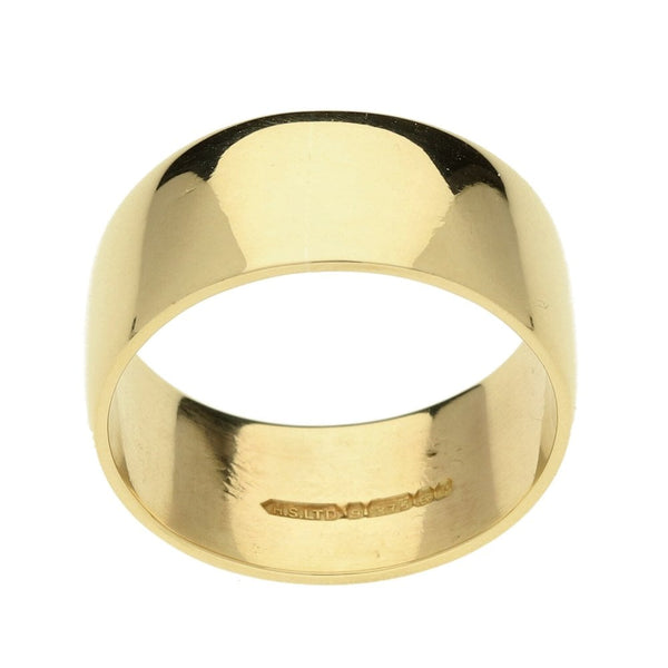 Mens 9ct Yellow Gold Wedding Ring - Size T