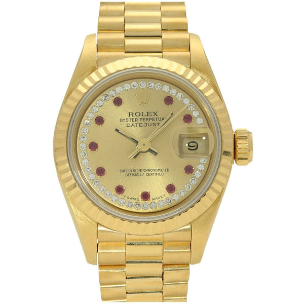 Datejust 69178 - Ruby and Diamond Dial - 1993