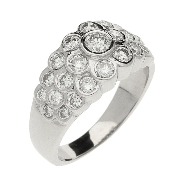 Ladies 18ct White Gold Diamond Band Ring - 1.00ct