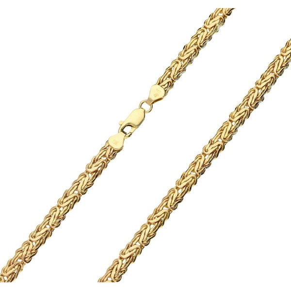Ladies 9ct Yellow Gold Fancy Link Chain - 18"