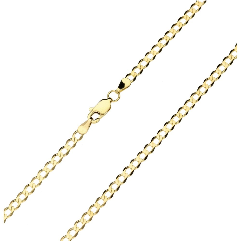 Ladies 9ct Yellow Gold Curb Chain - 18"