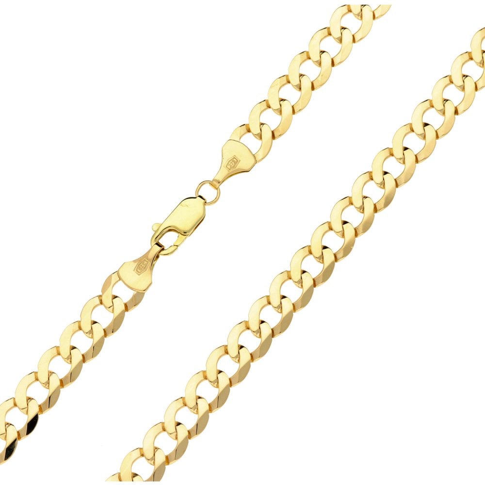Ladies 9ct Yellow Gold 20" Curb Chain - 15.0g
