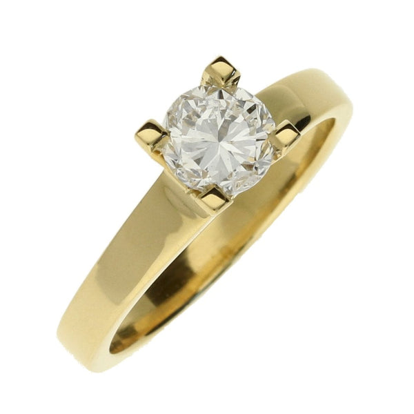 Ladies 18ct Yellow Gold Diamond Engagement Ring - 0.99ct