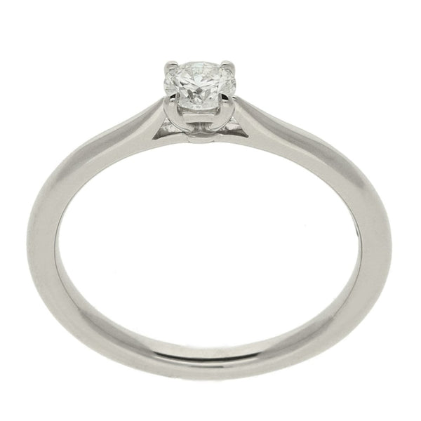 Ladies GIA Certified Diamond Platinum Ring - Colour G - 0.23ct