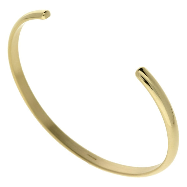 Mens 9ct Yellow Gold Torque Bangle - 15.9g